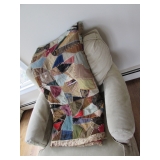 chair and quilt
