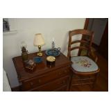 Needle pte chair, Side Table Night Stand