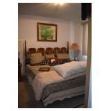 King Size Bed, Art, Pillows, Comforter King Size Bed, Art, Pillows, Comforter