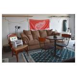 Chair, Microfiber Sofa, Table & Chairs, Rug