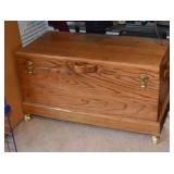 Oak Chest on Castors