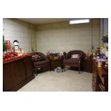 Credenza and Chairs and Christmas