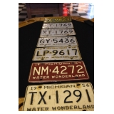 1956-59 MI License Plates