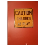 Antique Caution SIgn