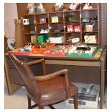 desk and chair and Christmas