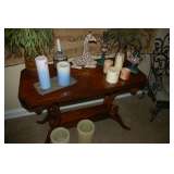 sofa table with inlay