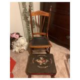 rocker and needlepoint