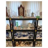 Glassware, Clocks, Glow Blue