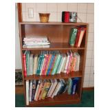 Bookcase and books