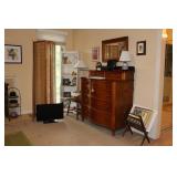 Dresser with glove drawers