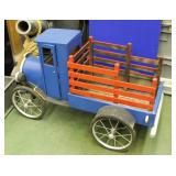 Large wood toy truck