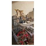 Christmas angels and village