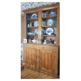 Breakfront and dishes