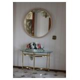 Glass and Brass Table