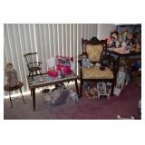 Antique Chairs and Mid Century Table