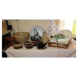 pottery and vintage dishes