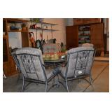 Patio set with cushions