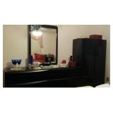 black lacquer bedrm set