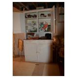 Vintage cabinet with Dishware