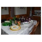 Swirl Green Dishes Purple, China