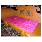 Unique Wood Sofa with Elephants