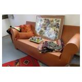 Katell Sofa and Framed Art