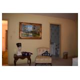 Table Flags OIl Art SIde Chair