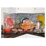 Plates 50s wall candle holders