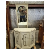 French Provincial Console & Hanging Mirror