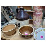 Medicinal Jug / Pottery Bowls