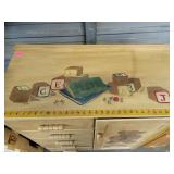 Vintage Hand Painted Nursery Dresser