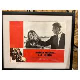 Steve McQueen framed movie poster
