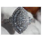 DIAMOND RING PLATINUM PT950 NATURAL E-F VS D1.00CTW RHAPSODY   https://www.liveauctioneers.com/item/