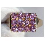 PINK SAPPHIRE RING 14K 14CT GOLD NATURAL S2.16CT  https://www.liveauctioneers.com/item/147048296_pin