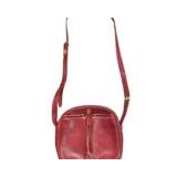 CARTIER RED LEATHER SHOULDER BAG