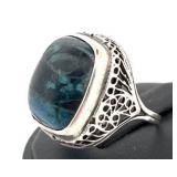 STERLING SILVER 925 GEMSTONE FILIGREE RING