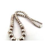 MEXICO STERLING SILVER BEADED NECKLACE
