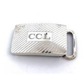 TIFFANY&CO STERLING SILVER BELT BUCKLE MONGRAM