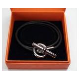 HERMES BRACELET LEATHER WITH BOX