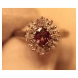 ALEXANDRITE DIAMOND RING PLATINUM