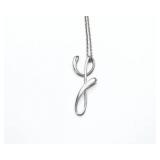 TIFFANY&CO STERLING SILVER PENDANT NECKLACE