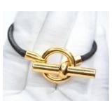 HERMES LEATHER BRACELET 
