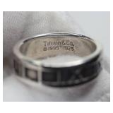 TIFFANY&CO STERLING SILVER ATLAS ROMAN NUMERAL RING