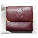 CARTIER RED WALLET LEATHER