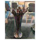 carnival glass vase