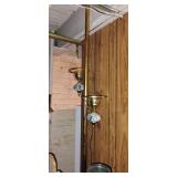 Vintage glass brass tone lighting