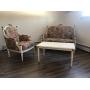 Floral Sette with chair and 2 tables