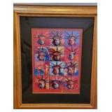 ORIGINAL PETER MAX LIBERTY AND JUSTICE FOR ALL w/ COA and Appraisal 