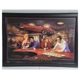 Evening at Ricks - George Burgada framed Poster