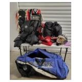 Heaton Pro 60Z and Koho Revolution hockey gear in a huge bag